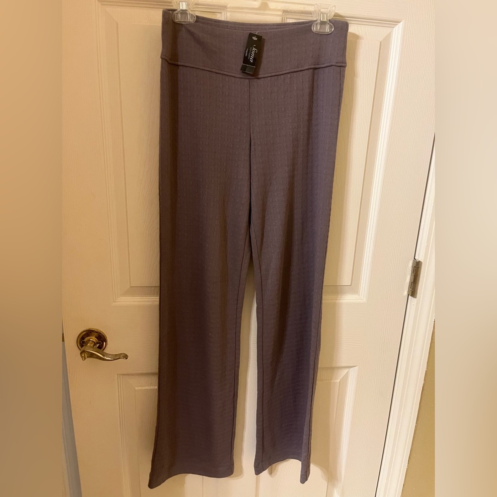 Soma Women's Wide Leg Dusty Purple/Gray Lounge Yoga Exercise Pants NWT